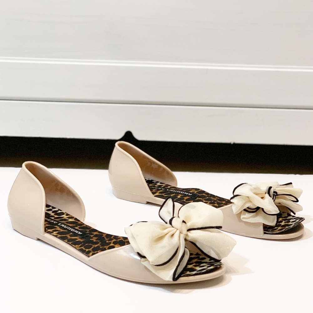 Chinese Laundry Jelly Bow Flats